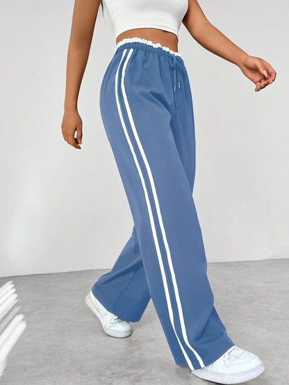Pantalon wide leg streetwear femme