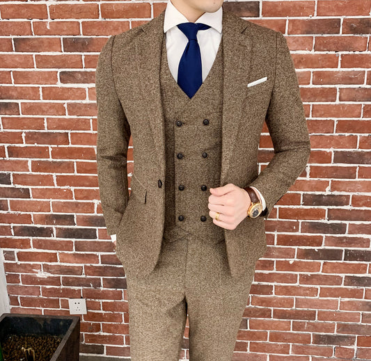 Costume 3 pièces homme coupe slim