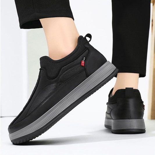 Bottines d'hiver homme noires à semelle plateforme