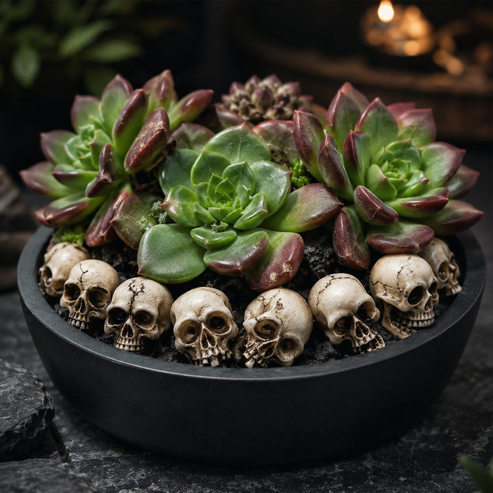 Braise | Lot de 20 mini crânes Halloween