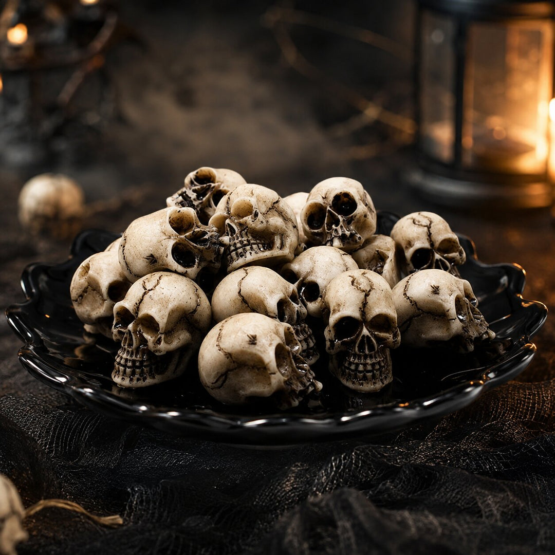 Braise | Lot de 20 mini crânes Halloween