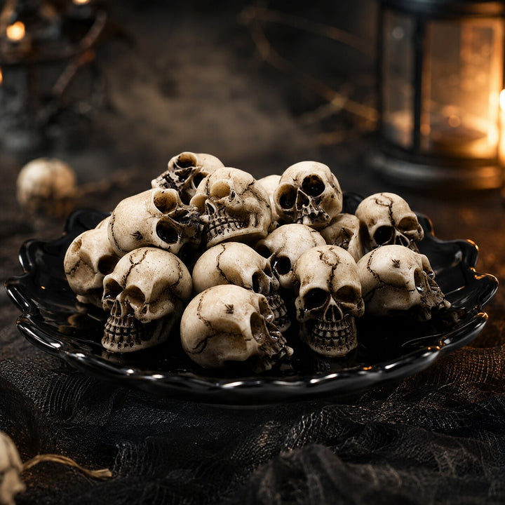 Braise | Lot de 20 mini crânes Halloween