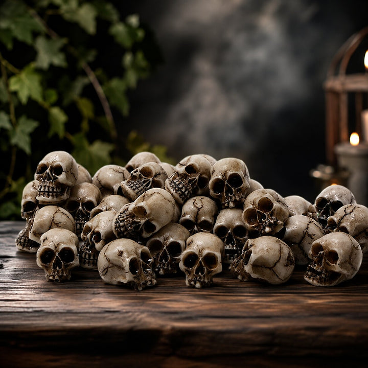 Braise | Lot de 20 mini crânes Halloween