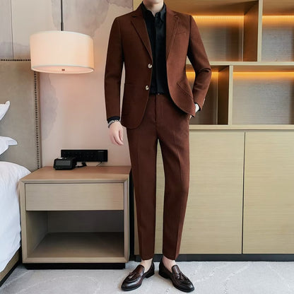 Veste homme gaufrée à manches longues, style décontracté