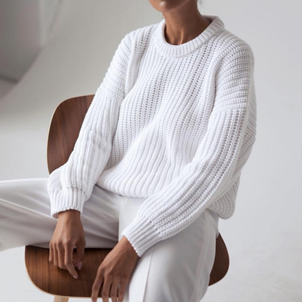 Pull femme en polyester disponible en plusieurs coloris