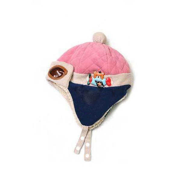 Bonnet d'hiver femme au style pilote, vue de face