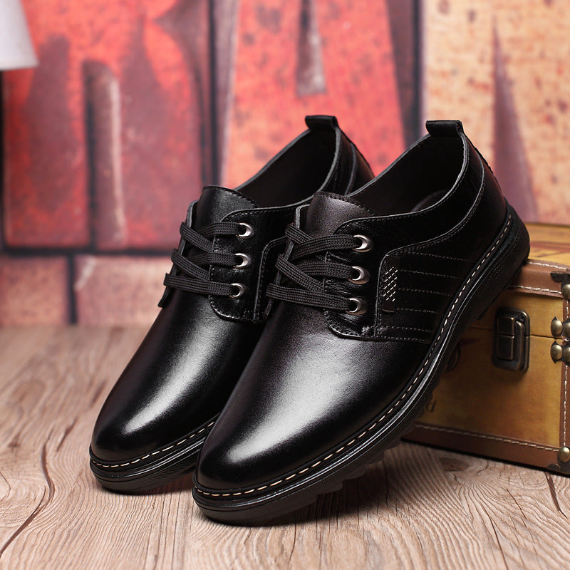 Chaussures habillées homme à bout rond, vue de profil