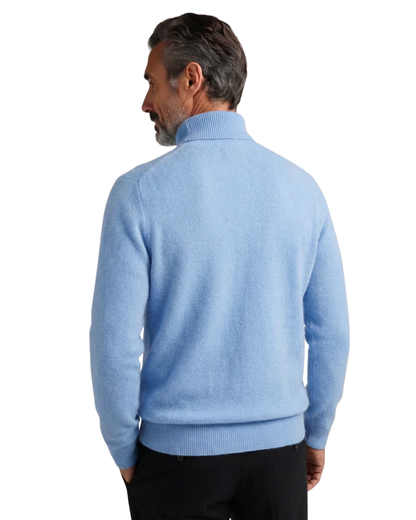 Pull à col roulé homme coupe ajustée pour l'hiver