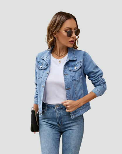 Garance | Veste en Jean Femme Boutonnée