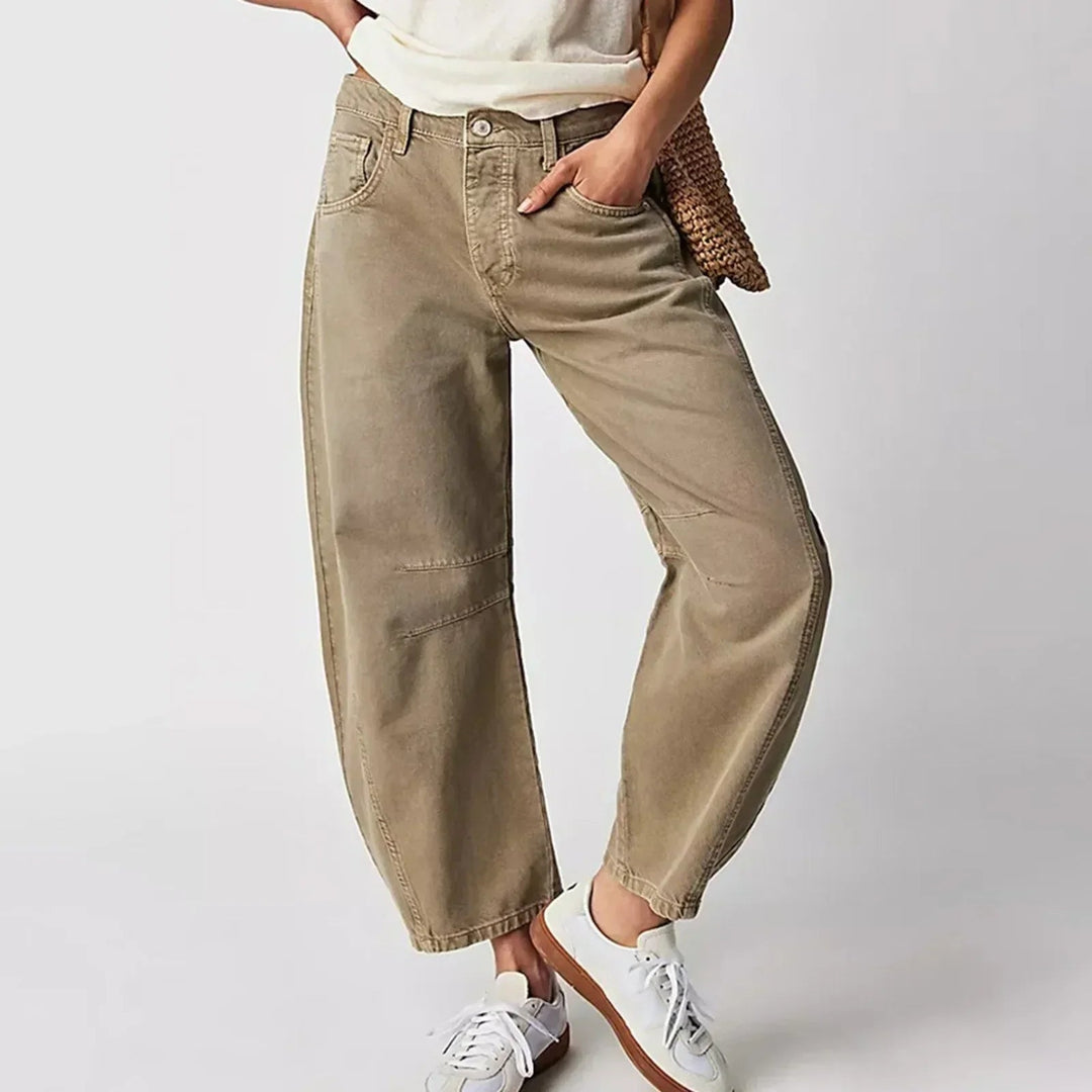 Manon | Pantalon Large Femme Taille Haute