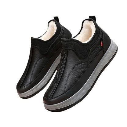 Bottines d'hiver homme noires à semelle plateforme