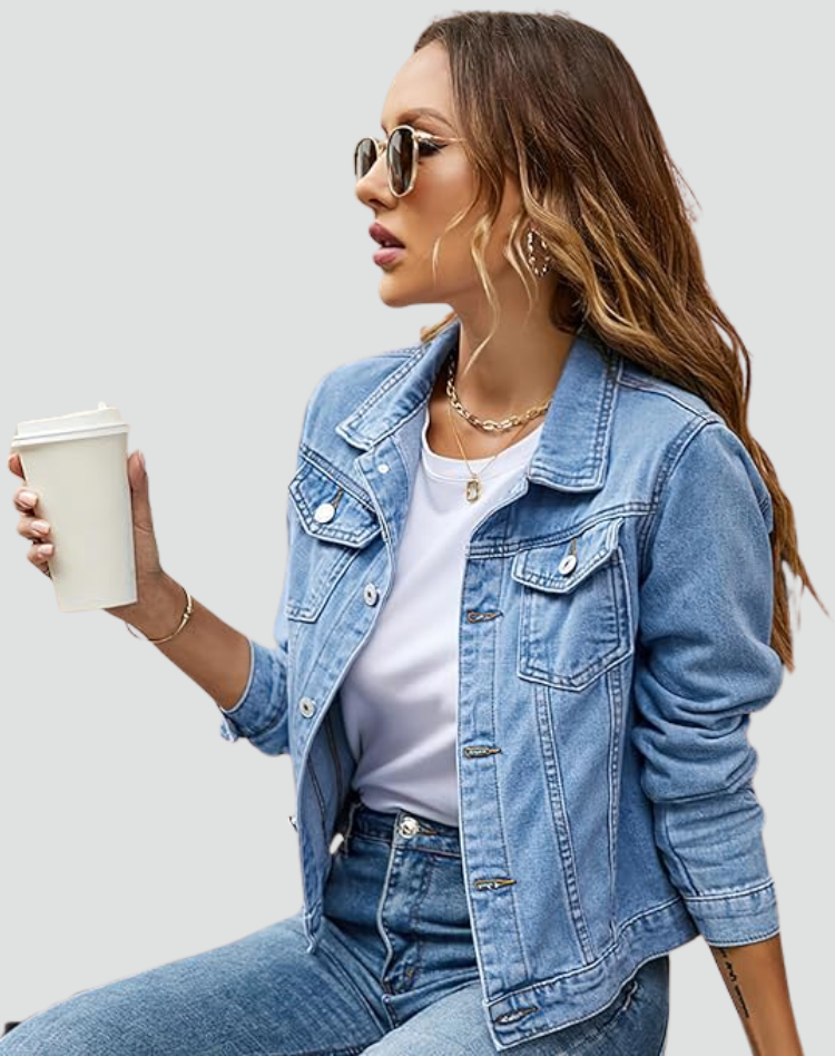 Garance | Veste en Jean Femme Boutonnée