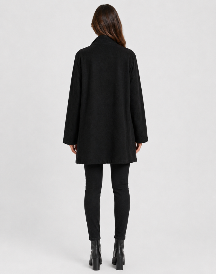 Manteau femme en laine coupe ville