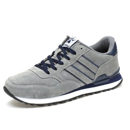 Baskets casual homme gris et bleu