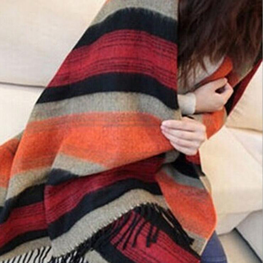 Écharpe châle femme automne hiver, plusieurs coloris