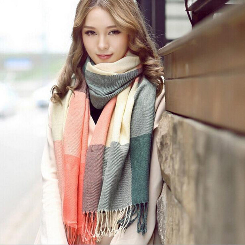 Écharpe châle femme automne hiver, plusieurs coloris