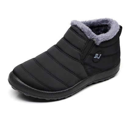 Bottes d'hiver homme à enfiler, tige courte, vue de profil
