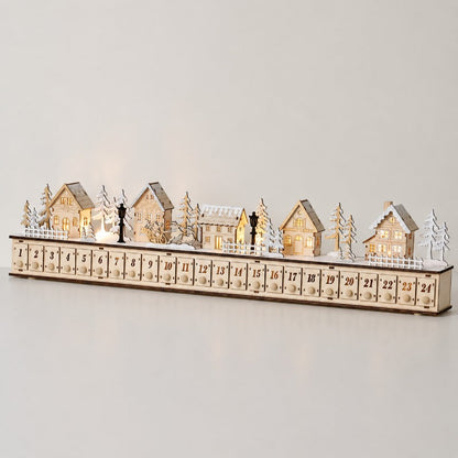 Mahaut | Calendrier de l’Avent village de Noël en bois