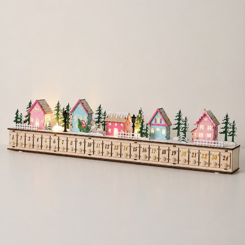 Mahaut | Calendrier de l’Avent village de Noël en bois