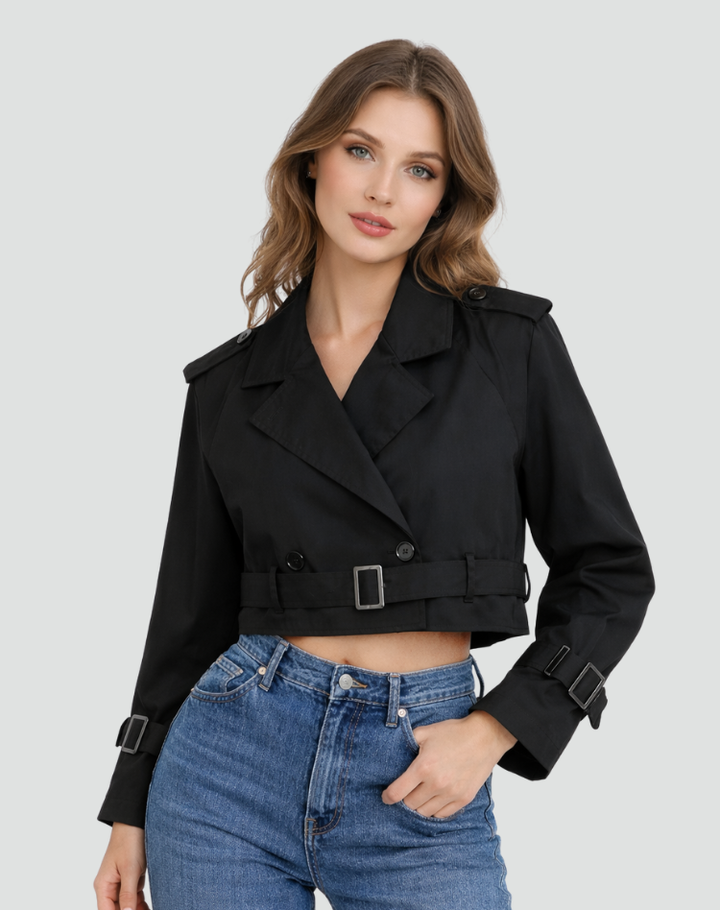 Léa | Trench Court Femme en Coton
