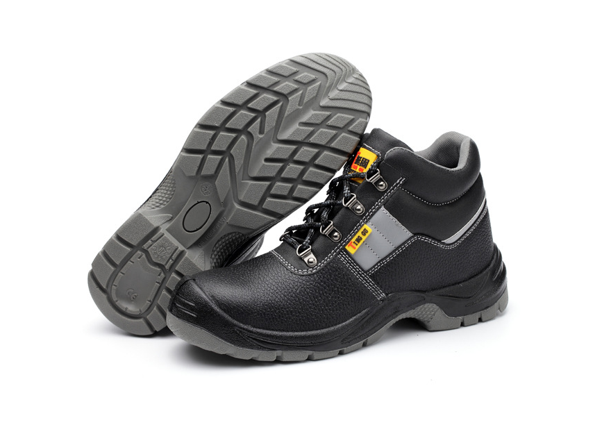 Bottes de sécurité noires à embout acier pour homme