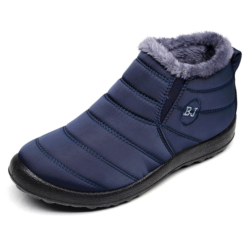 Bottes d'hiver homme à enfiler, tige courte, vue de profil
