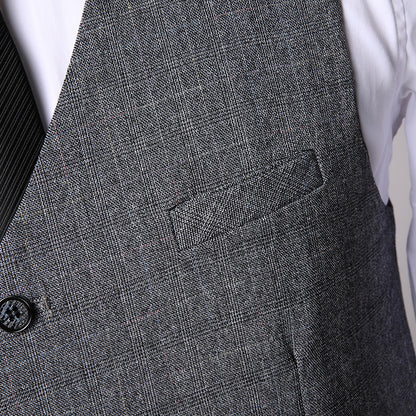 Costume 3 pièces homme avec veste, gilet et pantalon