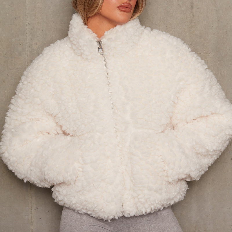 Cardigan court femme en maille, style veste, plusieurs coloris