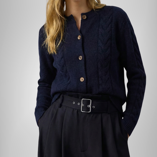 Danièle | Cardigan torsadé col V femme