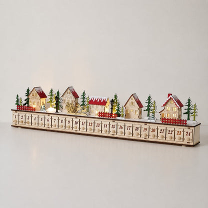 Mahaut | Calendrier de l’Avent village de Noël en bois