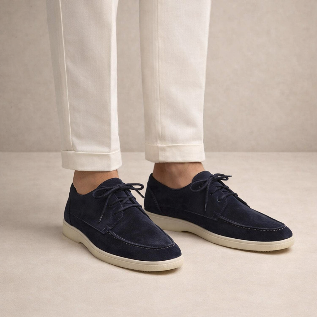 Martin | Mocassins Homme en Daim à Lacets