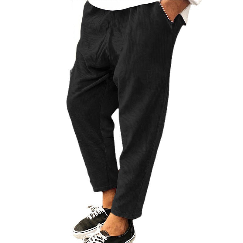 Pantalon jogger homme streetwear coupe ample uni