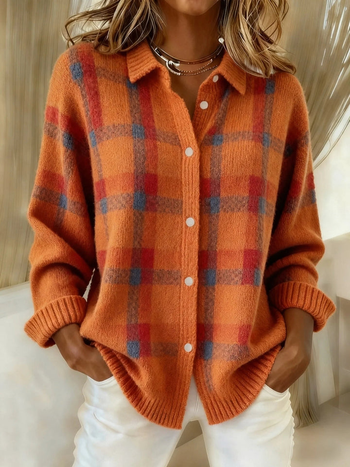 Léa | Gilet à Carreaux Femme