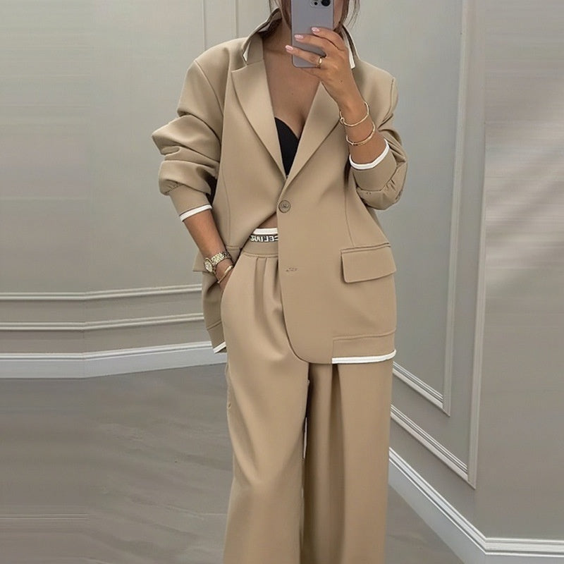 Katell | Ensemble blazer et pantalon femme