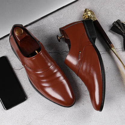 Chaussures homme à bout pointu et élastique
