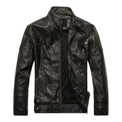 Veste homme en simili cuir style urbain