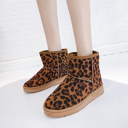 Bottes d'hiver femme à fourrure synthétique vue de profil