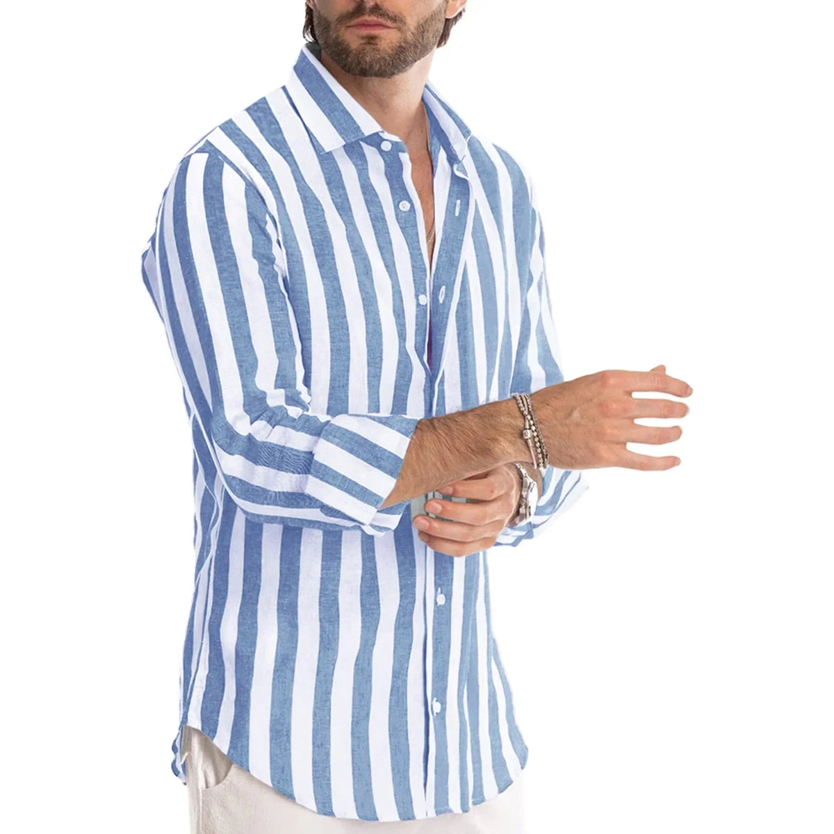 Chemise rayée pour homme