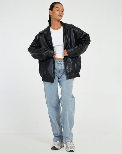 Léana | Veste cuir femme