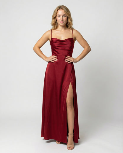 Victoire | Robe Longue de Cérémonie Satinée
