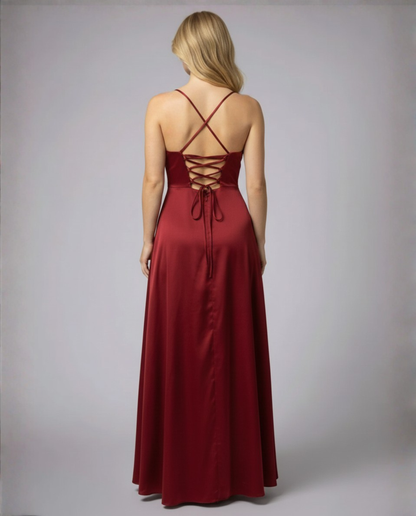 Victoire | Robe Longue de Cérémonie Satinée