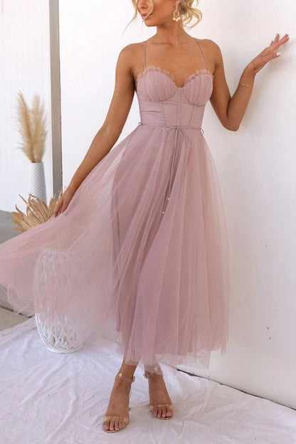 Agathe | Robe Longue Bustier en Tulle