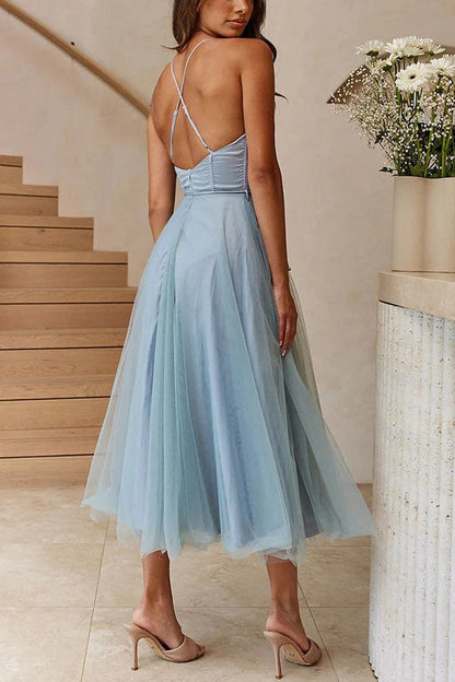 Agathe | Robe Longue Bustier en Tulle