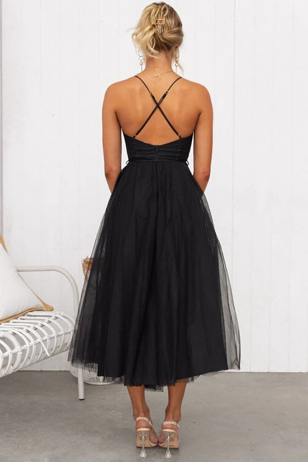 Agathe | Robe Longue Bustier en Tulle