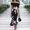 Manon | Robe Longue Fleurie Épaules Dénudées