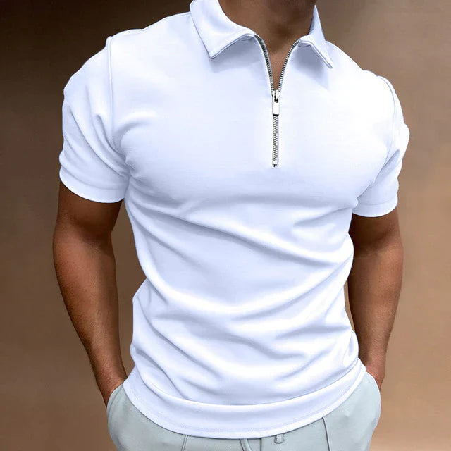 Théo | Polo Homme Moderne avec Col Zippé