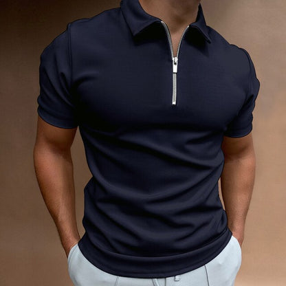Théo | Polo Homme Moderne avec Col Zippé