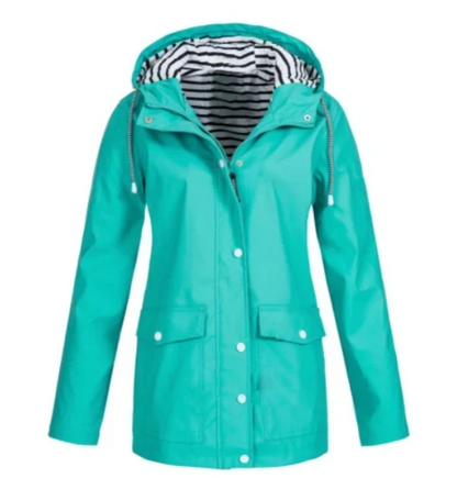 Veste technique d'extérieur pour femme - bleu tiffany