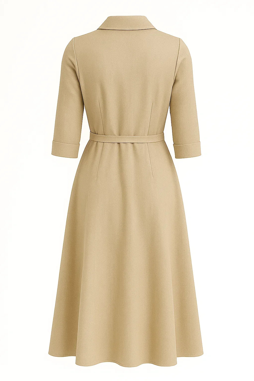 Robe imprimée motifs botaniques en coton et lin
