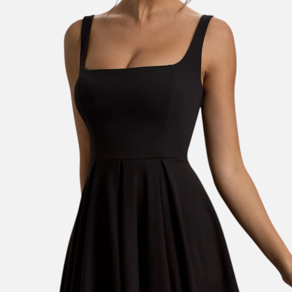 Anaïs | Robe Midi Femme à Bretelles